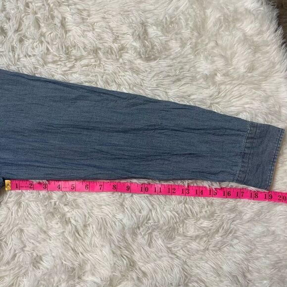 Levis Mens 2XL Blue Denim Casual Button Down Shirt Front Pocket 100% Cotton - Picture 9 of 10